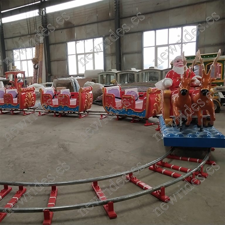 Tren de Navidad con vía
